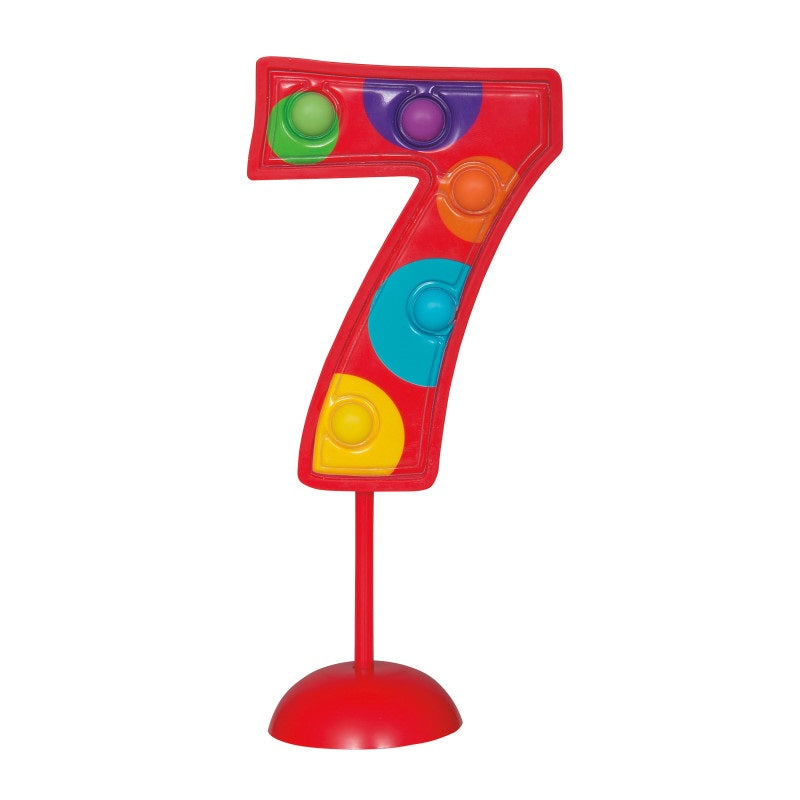 Flashing Number 7 Decoration
