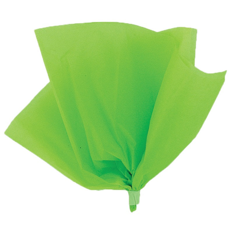 Lime Green Tissue Sheets, Pack of 10