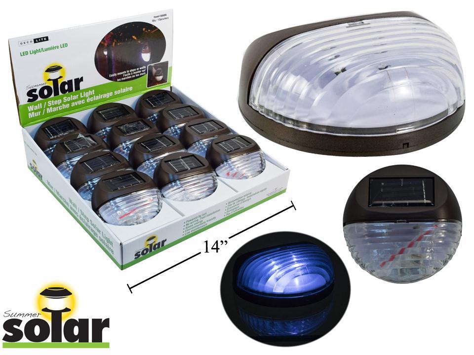 Solar LED Stair/Fence Light, 4.2"