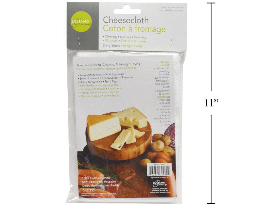 L.Gourmet Cheese Cloth, 39.5"x73", 100% Cotton
