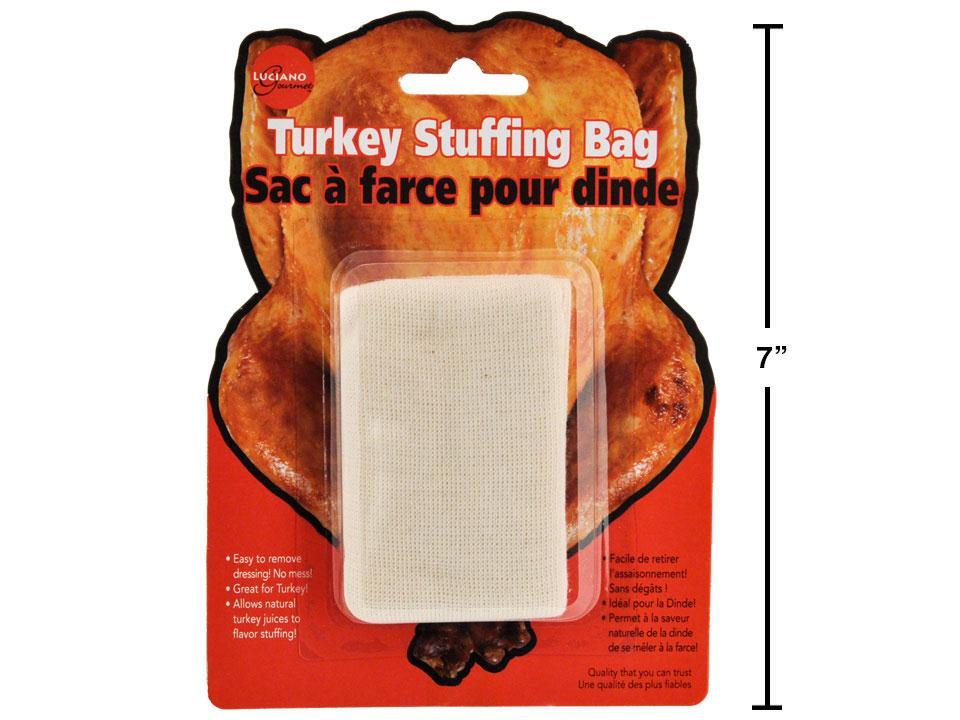 L.Gourmet Turkey Stuffing Bag, 100% Cotton, b/c