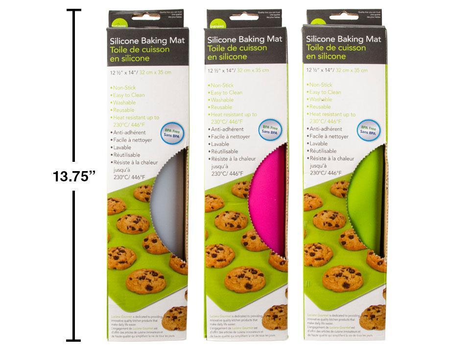 L.Gourmet Silicone Baker's Mat, 14" x 12.5", Available in 3 Colours