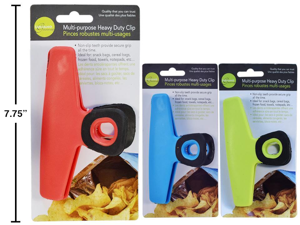 L.Gourmet 5.5" Bag Clip with Rubber Grip