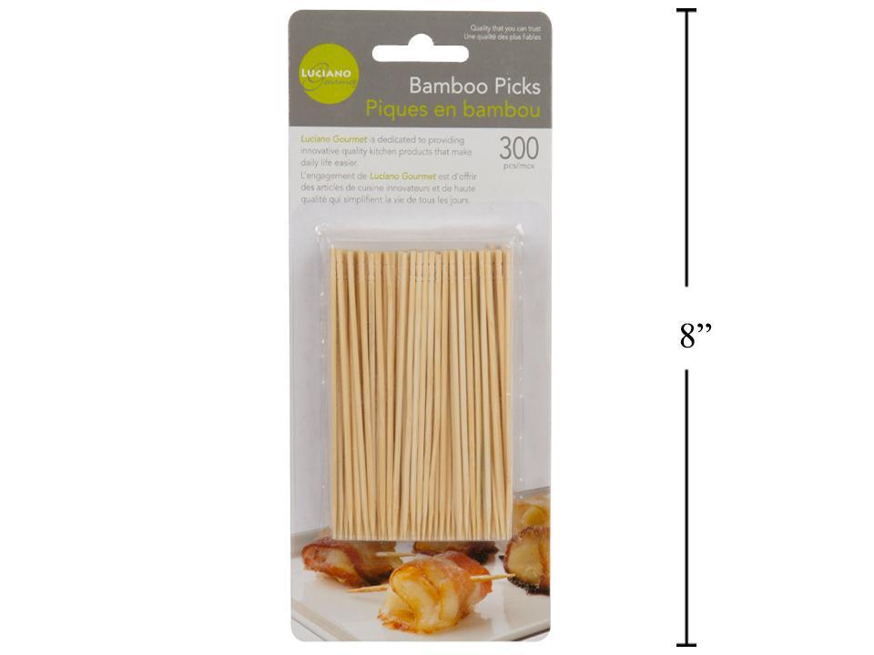 L.Gourmet 300-Piece 4" Bamboo Pick