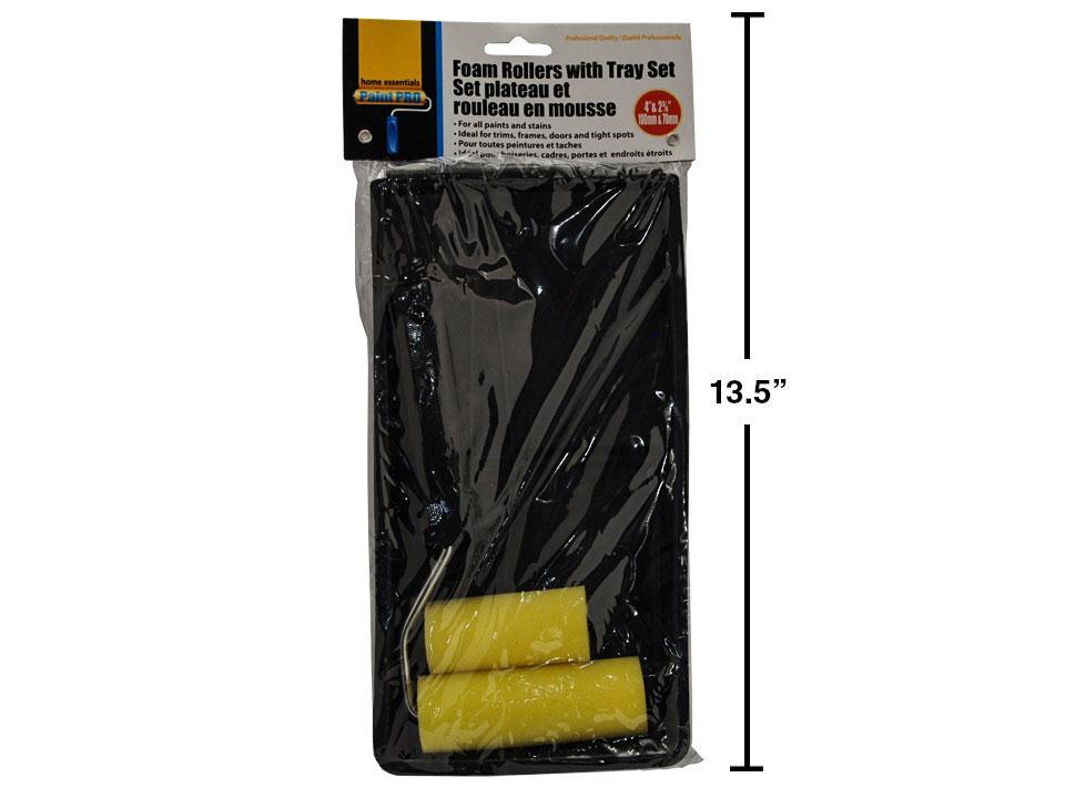 H.E. Paint Pro Foam Rollers with Tray