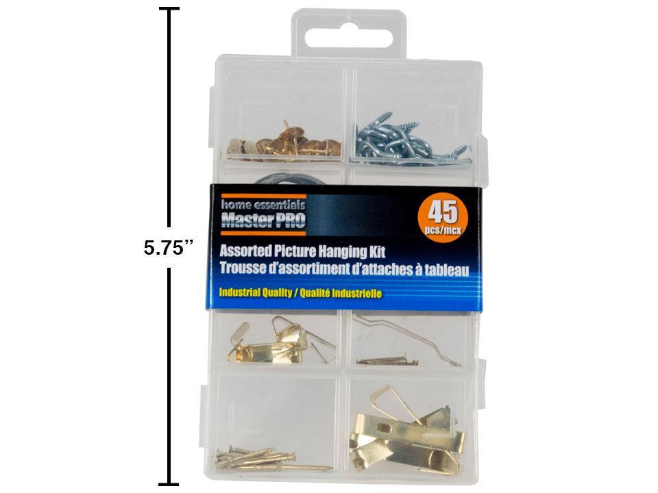 H.E. Master Pro 45-Piece Assorted Picture Hanging Kit