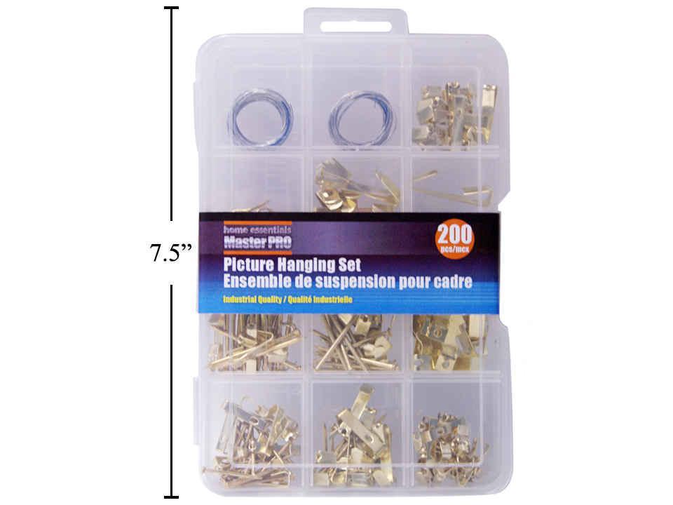H.E. Master Pro 200-Piece Picture Hanging Kit