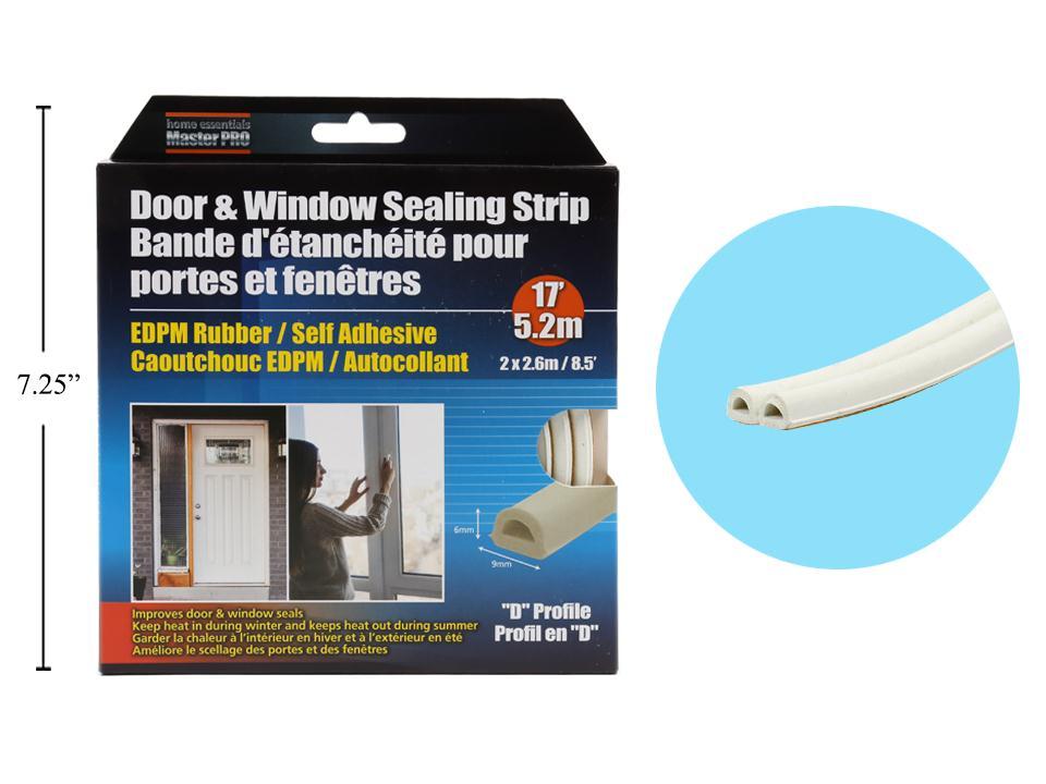 H.E. Master Pro "D" Shaped Sealing Strip, Dimensions 2cm x 2.6m