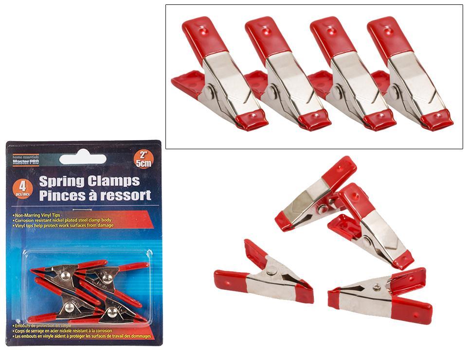 H.E. Master Pro 4-Piece 2" Opening Spring Clamps
