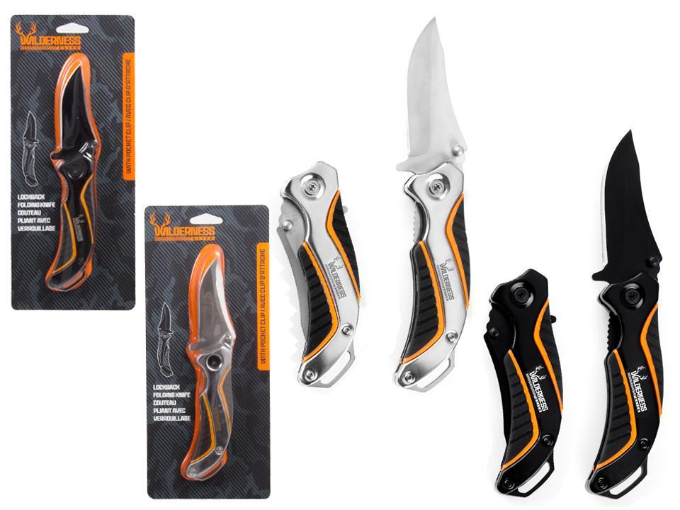 Wilderness Elite S/S Folding Knife w/Belt Clip