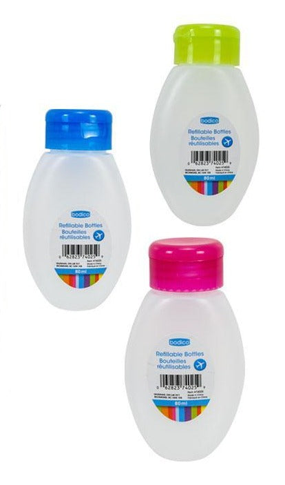 Global Oval Shaped 80ml Travel Bottles