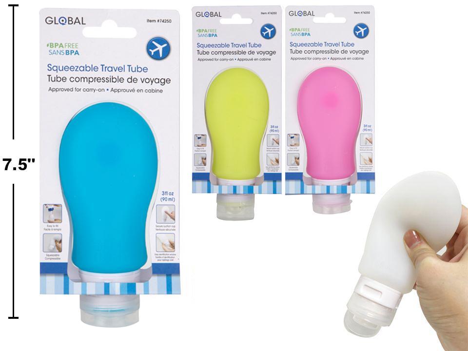 Global 90ml Squeezable Travel Tubes