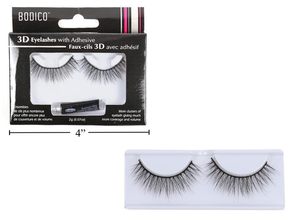 Bodico 3D Barbie Eyelashes with Included Adhesive