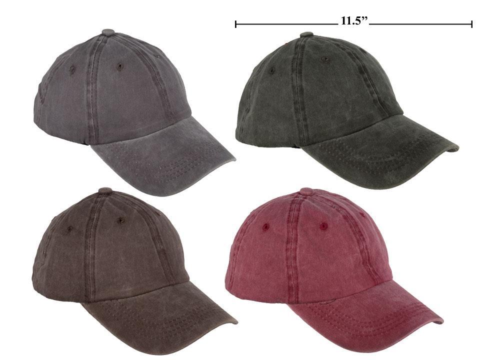 Adult Size Stonewashed Baseball Cap