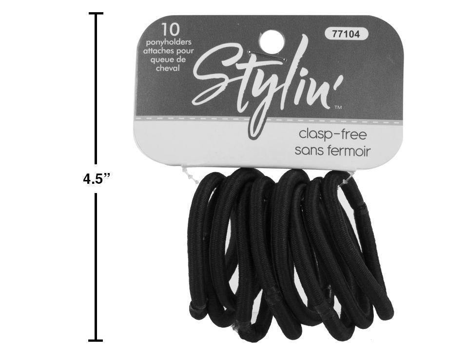 Stylish 10-Piece Clasp-Free Ponyholders