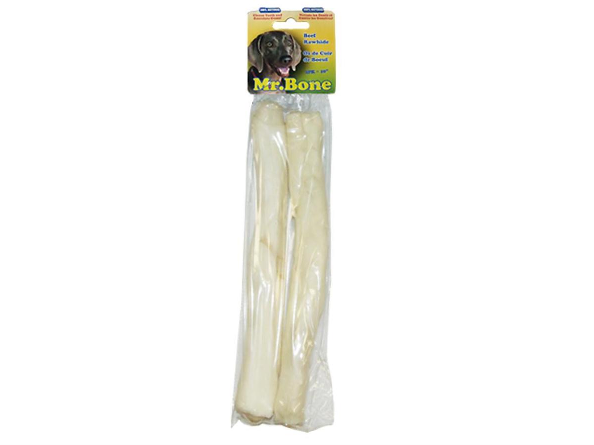 Mr. Bone 2-Piece 10" White Rawhide Rolls