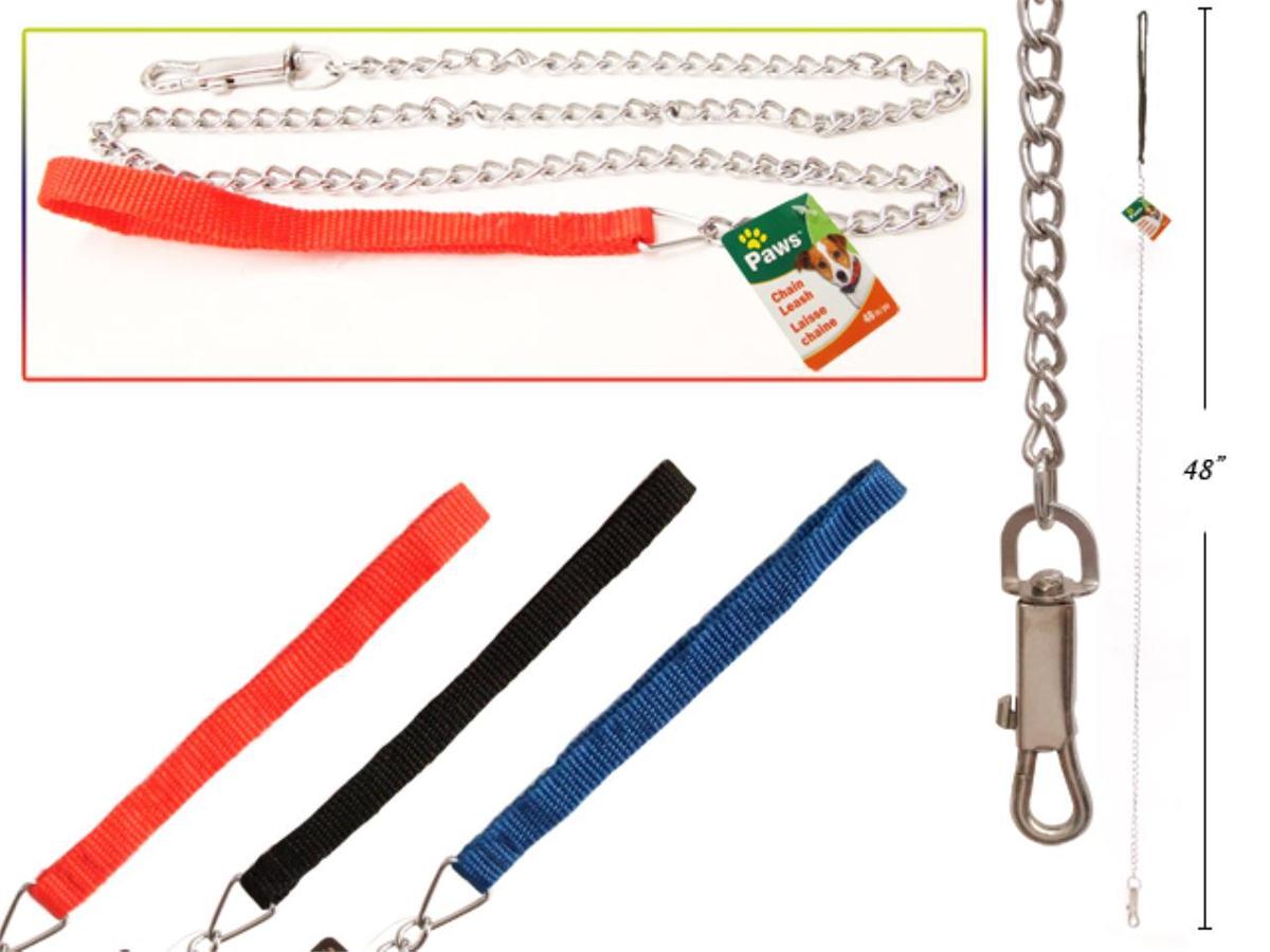 PAWS 48-Inch Dog Chain with Nylon Handle