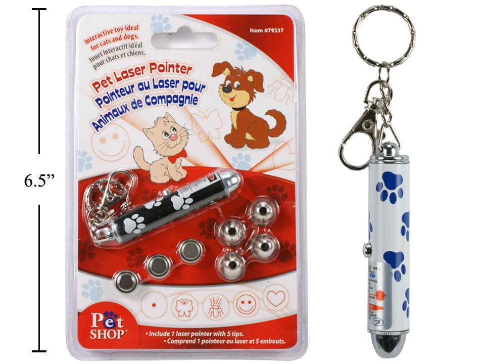 Laser Pointer with Five Tips for Pets