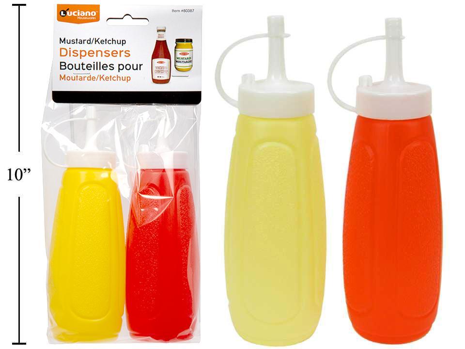Luciano Mustard and Ketchup Dispenser Set
