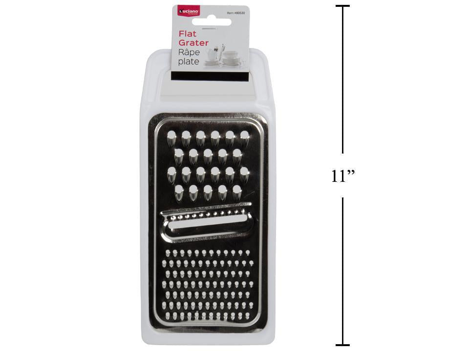 Luciano Metal Flat Grater with Plastic Handle