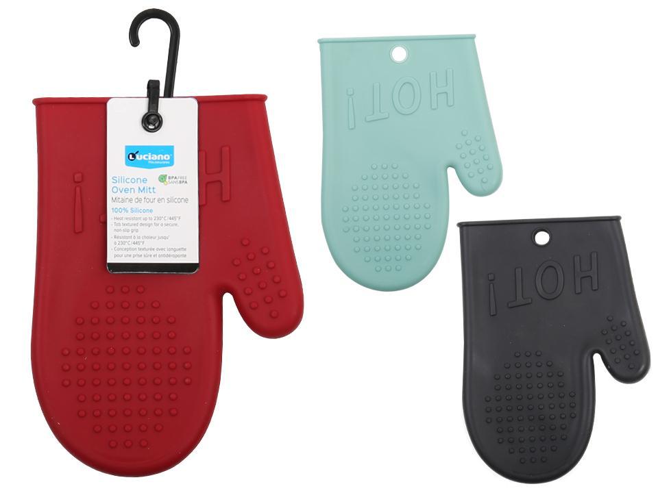 Luciano Silicone Oven Mitt, Dimensions 14.5x 20.5cm