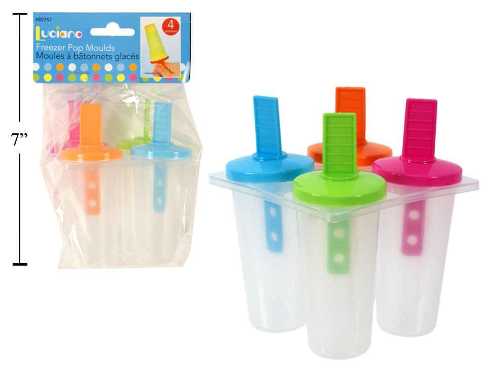 Luciano 4pcs Freezer Pop Moulds
