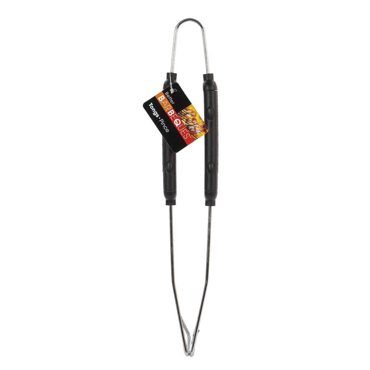 BBQ 15" S.S. Tongs w/Plastic Handle