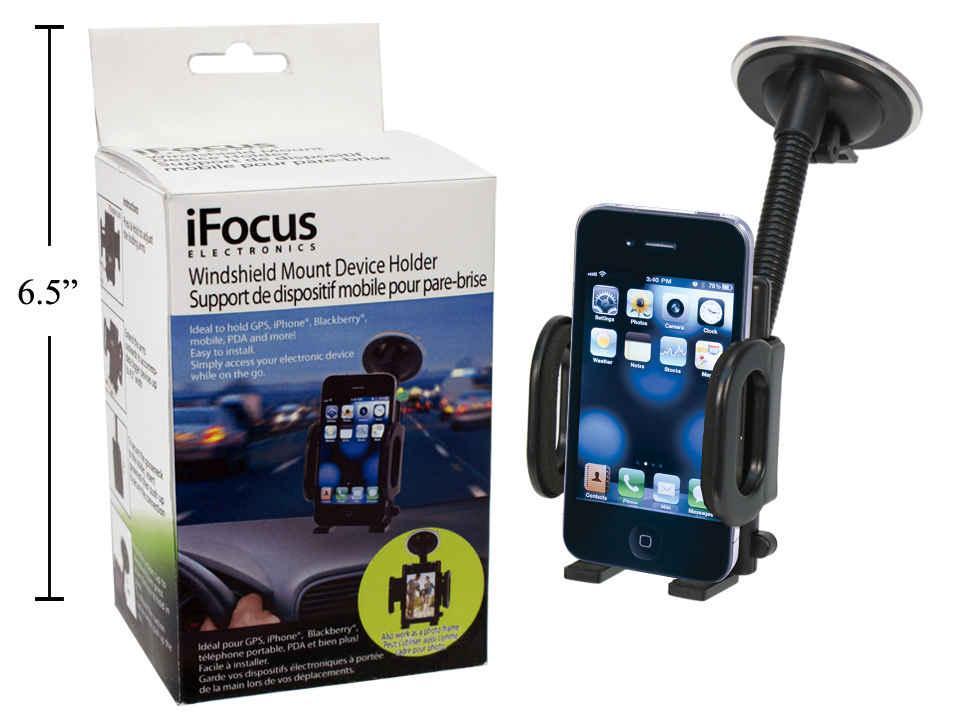 Windshield Mount Holder for iPhone, Mobile, and GPS Devices