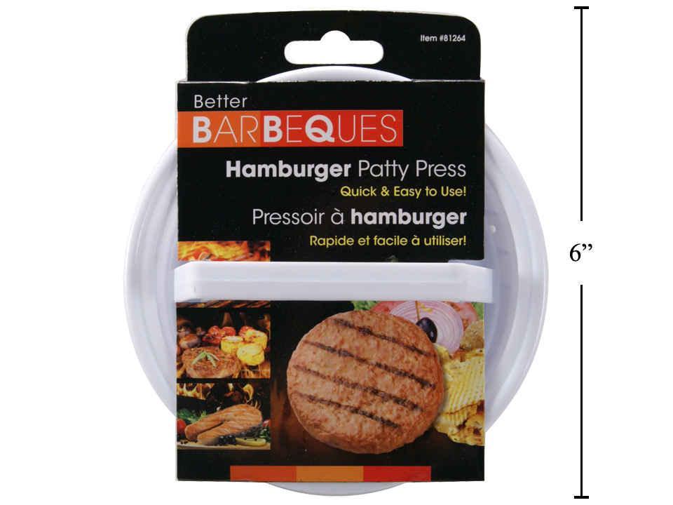 BBQ Hamburger Patty Press, wrap around card, PP Material