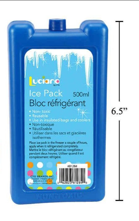 Luciano 500ml Ice Pack, Blue Color, (500g)