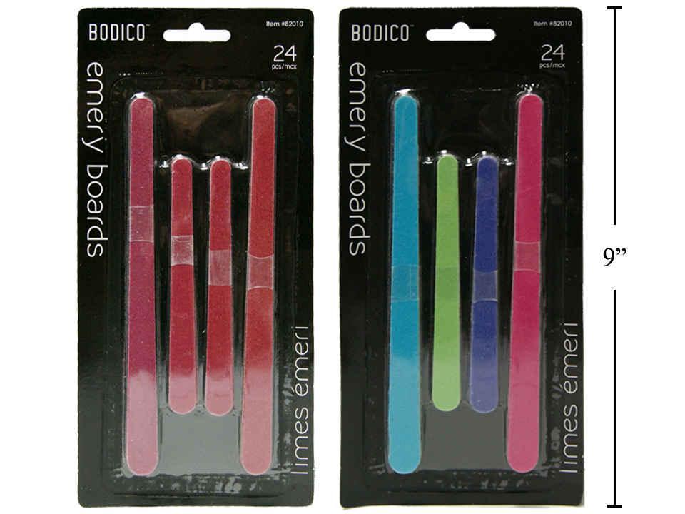 Bodico 24-Piece Nail Files Set in 4.5 & 6.5 Inches