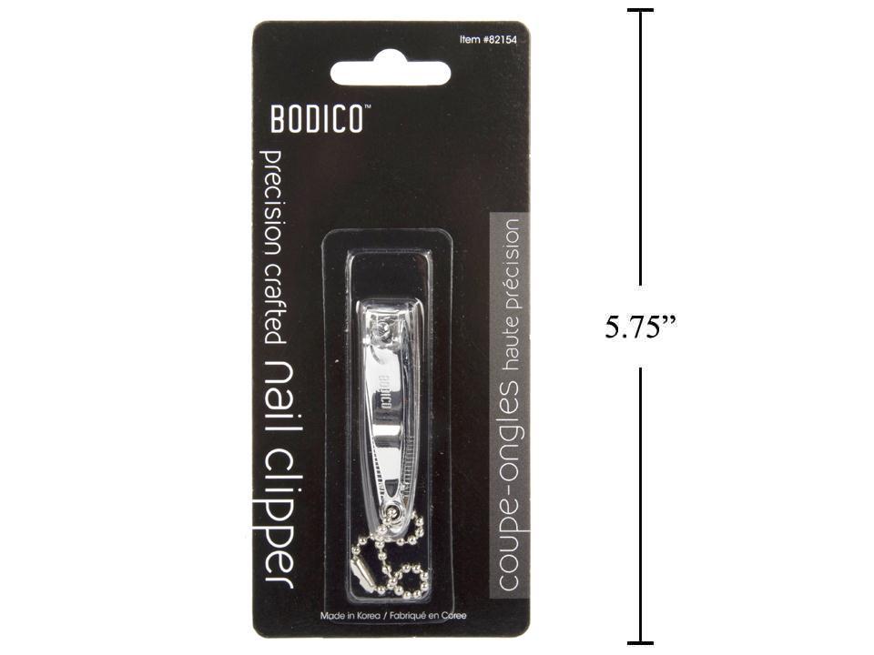 Bodico Chrome Nail Clipper with Chain, 54mm