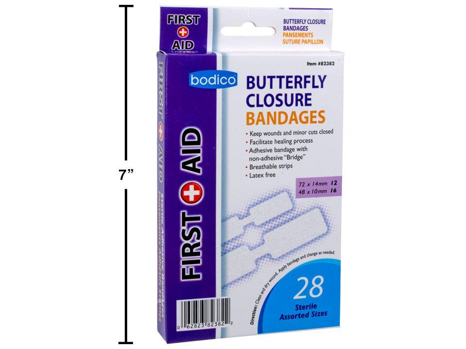 Bodico's 28-Piece Butterfly Bandages Strips