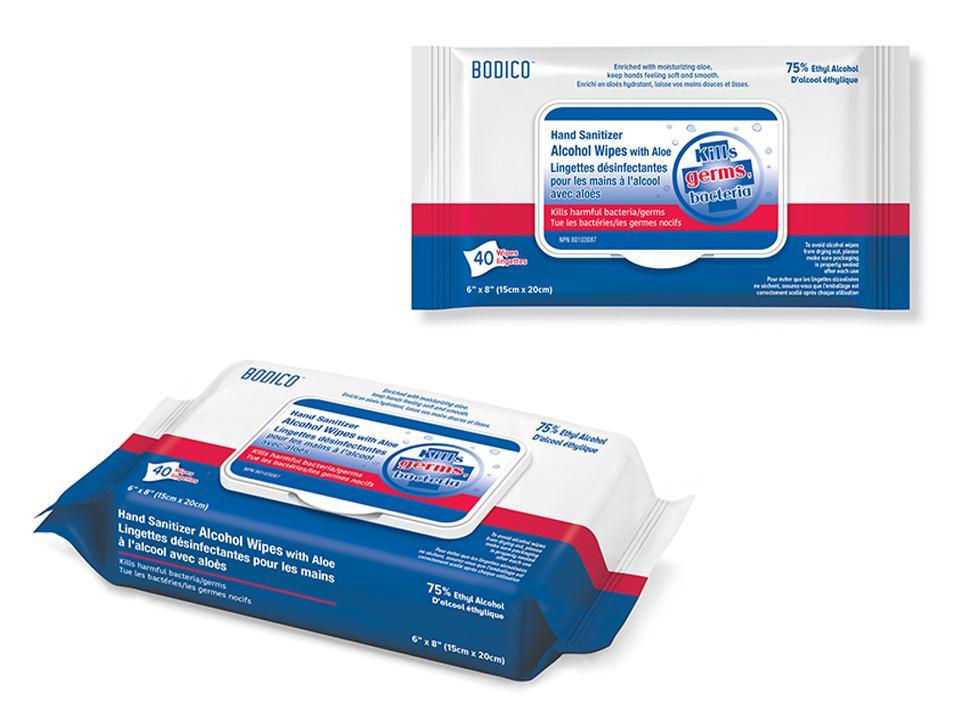 Bodico's 40-Piece Set of 75% Alcohol Wipes