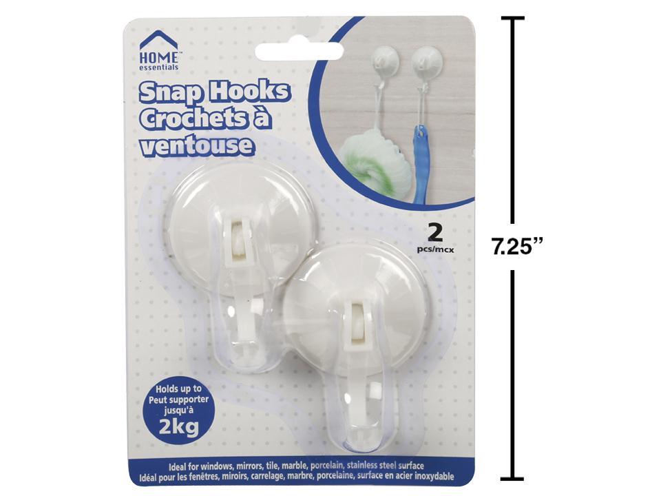 H.E. 2-Piece Plastic Suction Hook