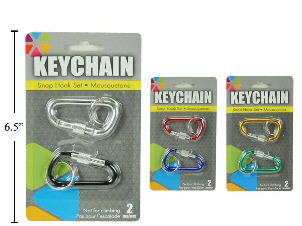 2-Piece Metal Carabiner Set
