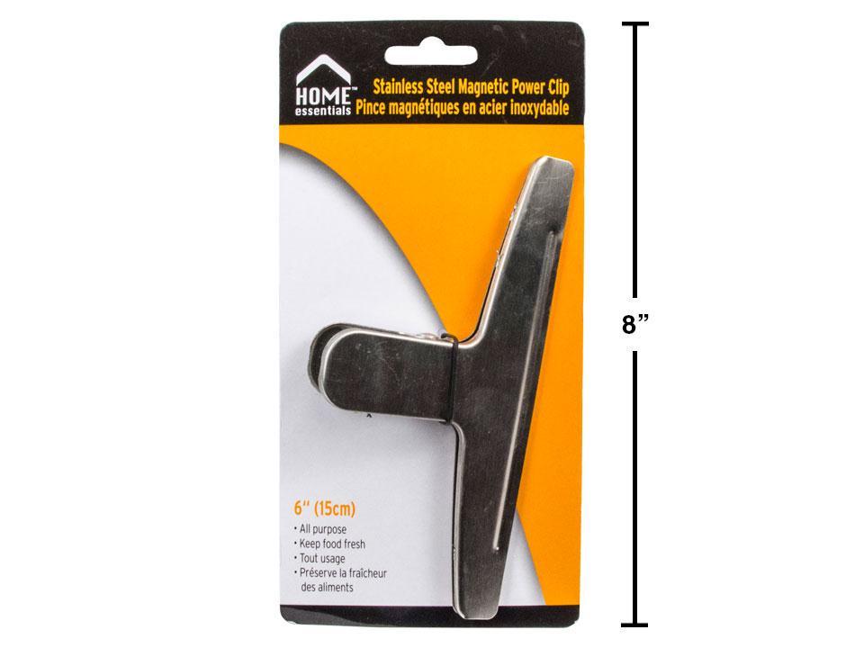 H.E. 6" Stainless Steel Magnetic Power Clip