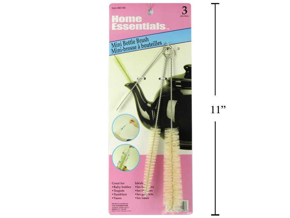 H.E. 3-Piece Mini Bottle Brushes