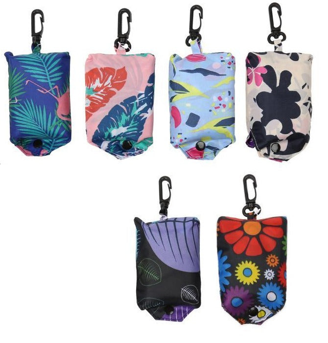 Fashion Shopping Bag with Travel Pouch, Size: 21"x15"