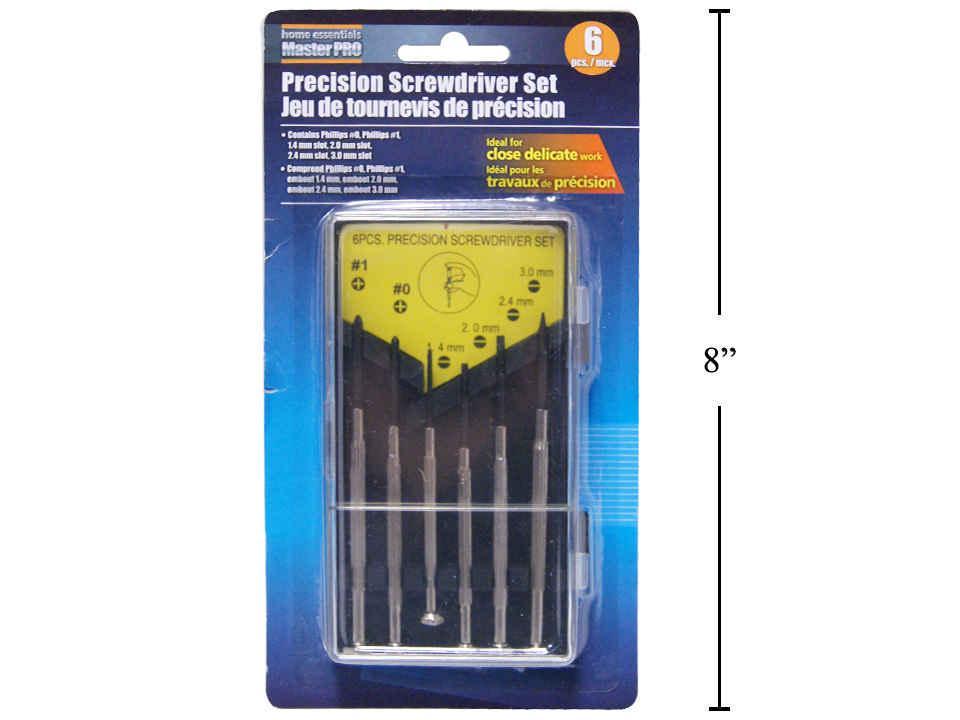 H.E. Master Pro 6-Piece Precision Screwdriver Set with Case