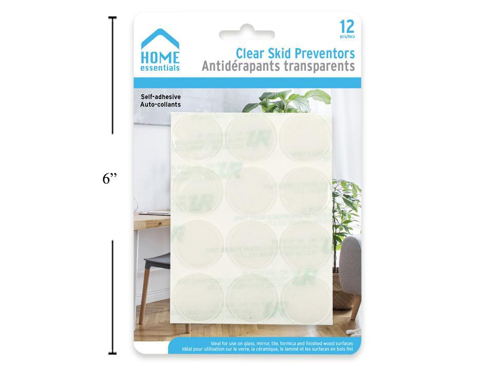 H.E. 12-Piece Clear Skid Preventors, 1" Diameter