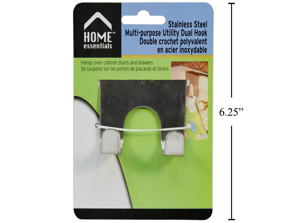 HE Stainless Steel Multi-Purpose Utility Dual Hook with 1.2mm Thickness