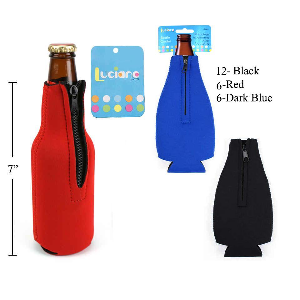 Luciano 7" Bottle Cooler w/Zipper