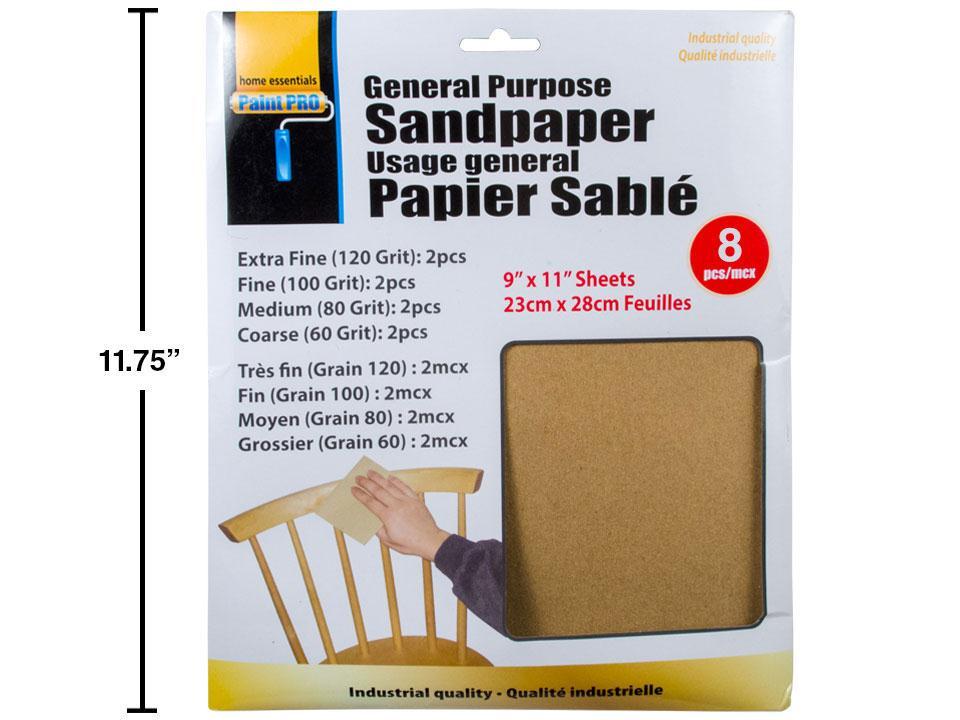 H.E. Paint Pro 8-Piece Sandpaper Set