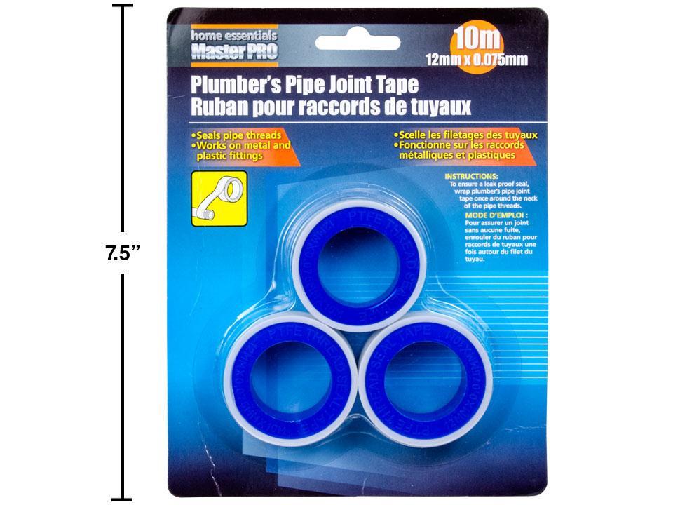 H.E. Master Pro 3-Piece Plumber's Pipe Joint Tape