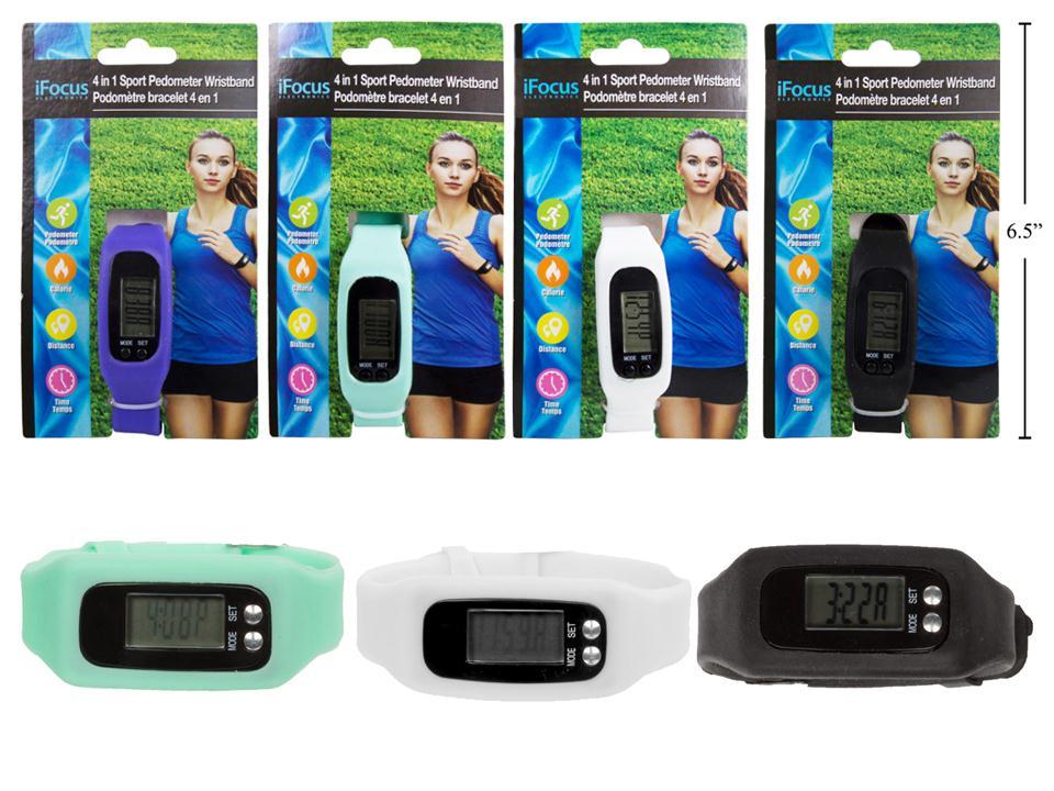 iFocus Electronics 4-in-1 Sport Pedometer Wristband
