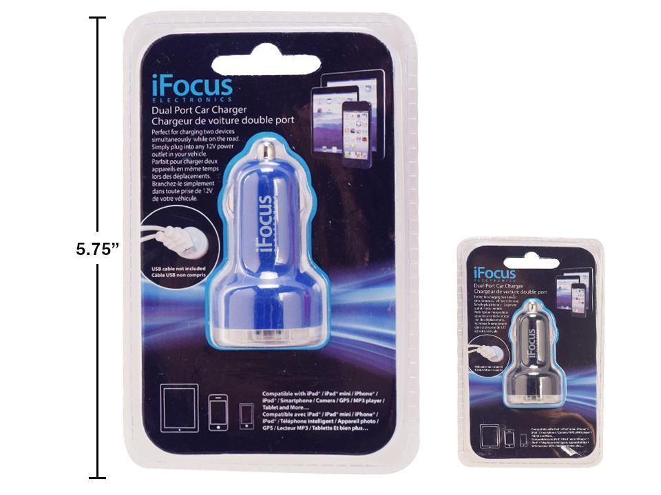 iFocus Dual Port USB Car Charger