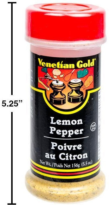 V. Gold Lemon Pepper, 156g.