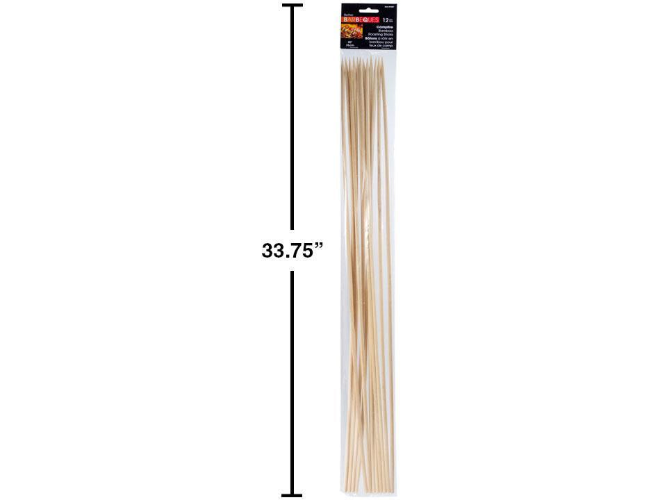 BBQ 12pcs 30" Campfire Bamboo Roasting Sticks