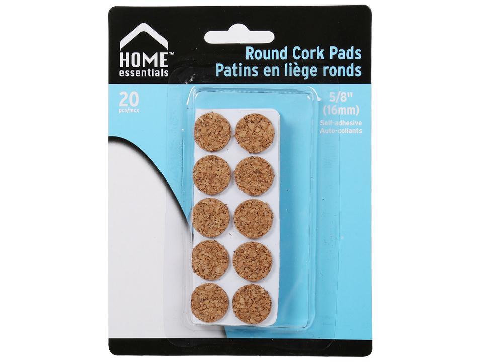 H.E. 20-Piece Round Cork Pad, 16mm